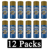 12X Hammerite Smooth Gold Spray Paint 400ml Spray Paint